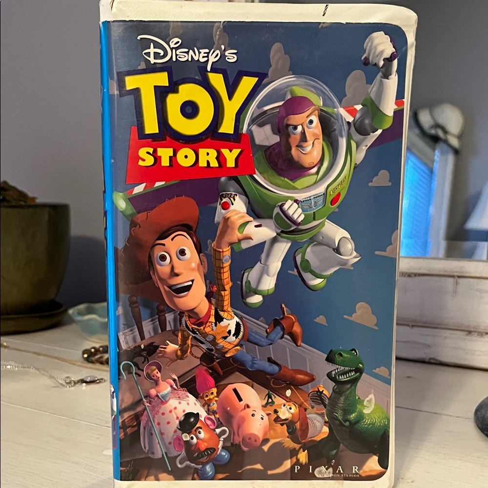 Disney's Toy Story VHS with Blue and Red Cover